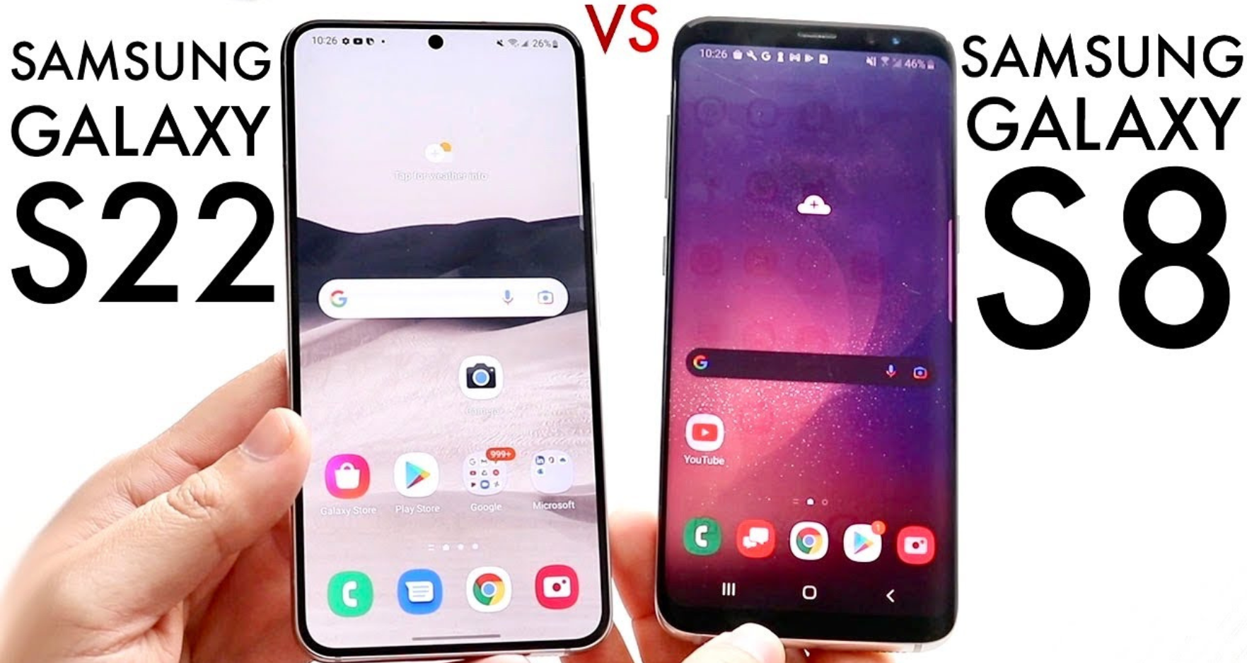 Samsung Galaxy S22 vs S8