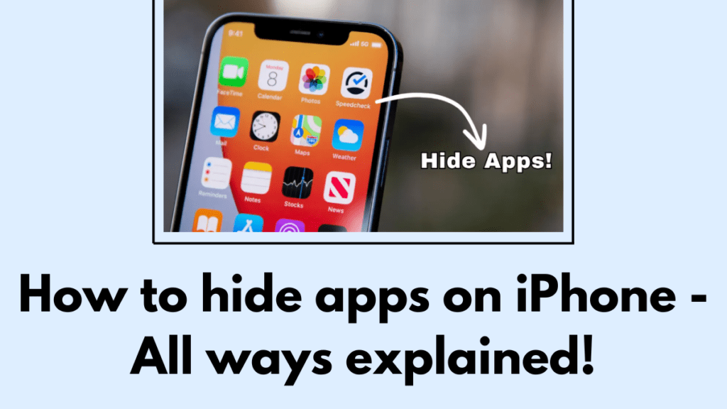 How to hide apps on iPhone