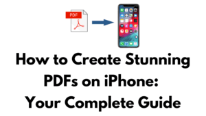 how to make a pdf on iphone
