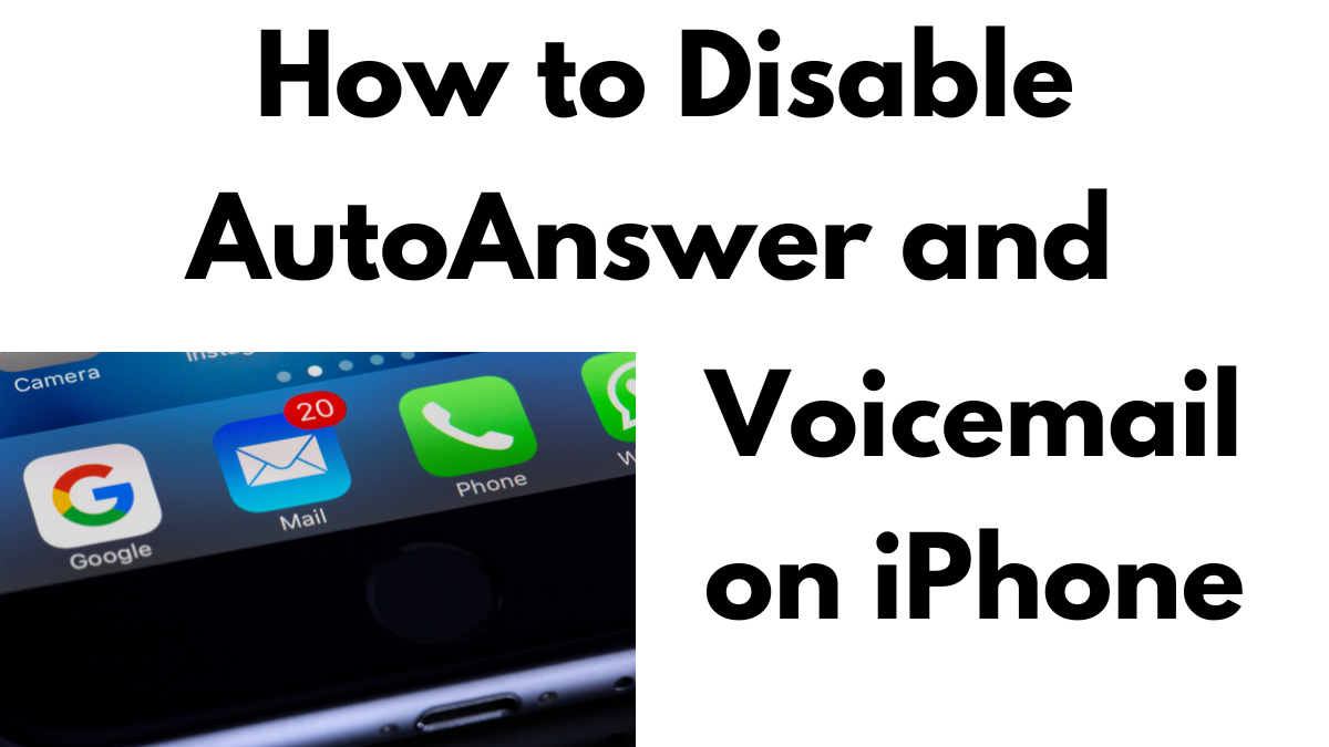 How to turn off answer phone on iPhone