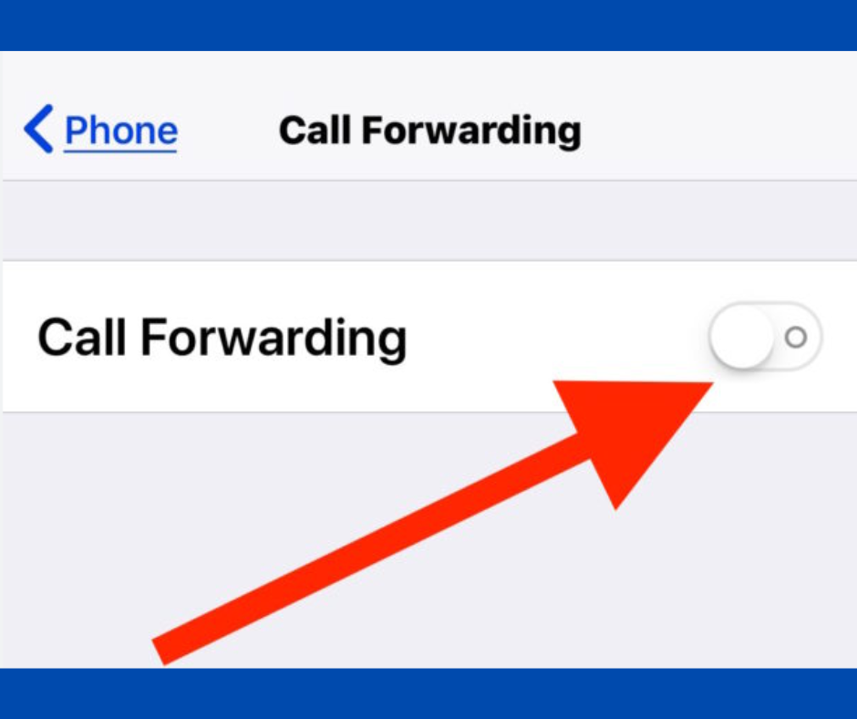 how to call forward on iphone