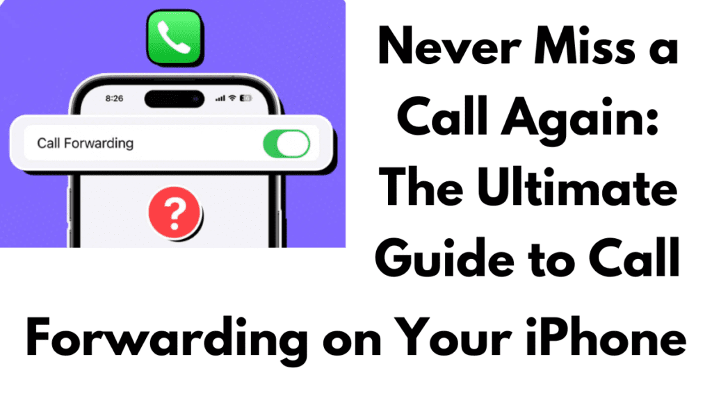 how to call forward on iphone