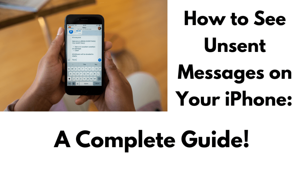 how to see unsent messages on iphone