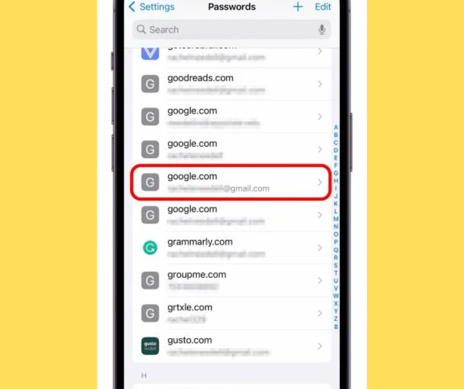 How to change email password on iPhone